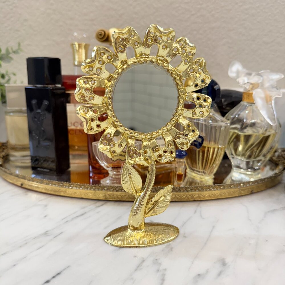 🍓Reserved 🍓1970's Flower Earring Holder with Mirror - Picture 10 of 10
